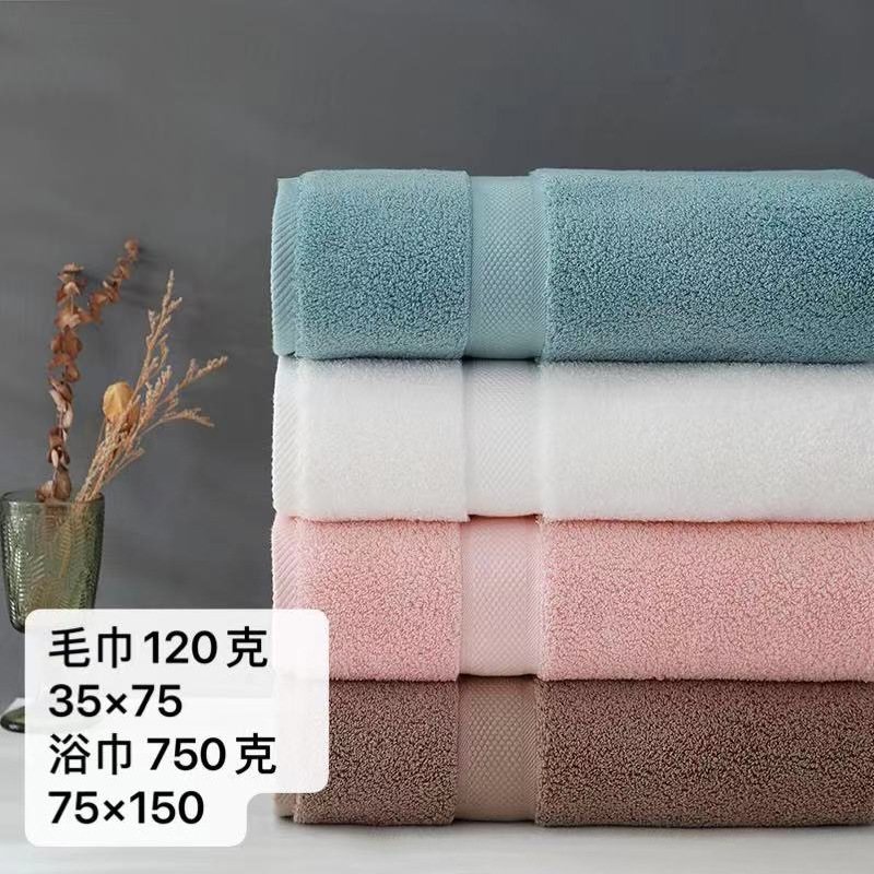 Toalla de baño hogar algodón absorbente sin pelusa Gran toalla de baño para adultos engrosada algodón Hotel Toalla de baño de comercio exterior