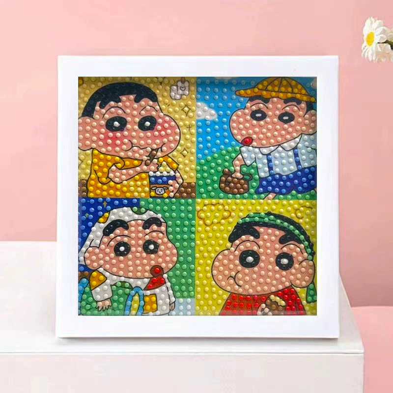 DIY-набор для алмазной мозаики 17×17 см, пластиковая рама, дизайн щенок, полный набор инструментов для кладки