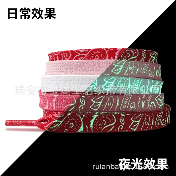 Red shoelaces, gradient