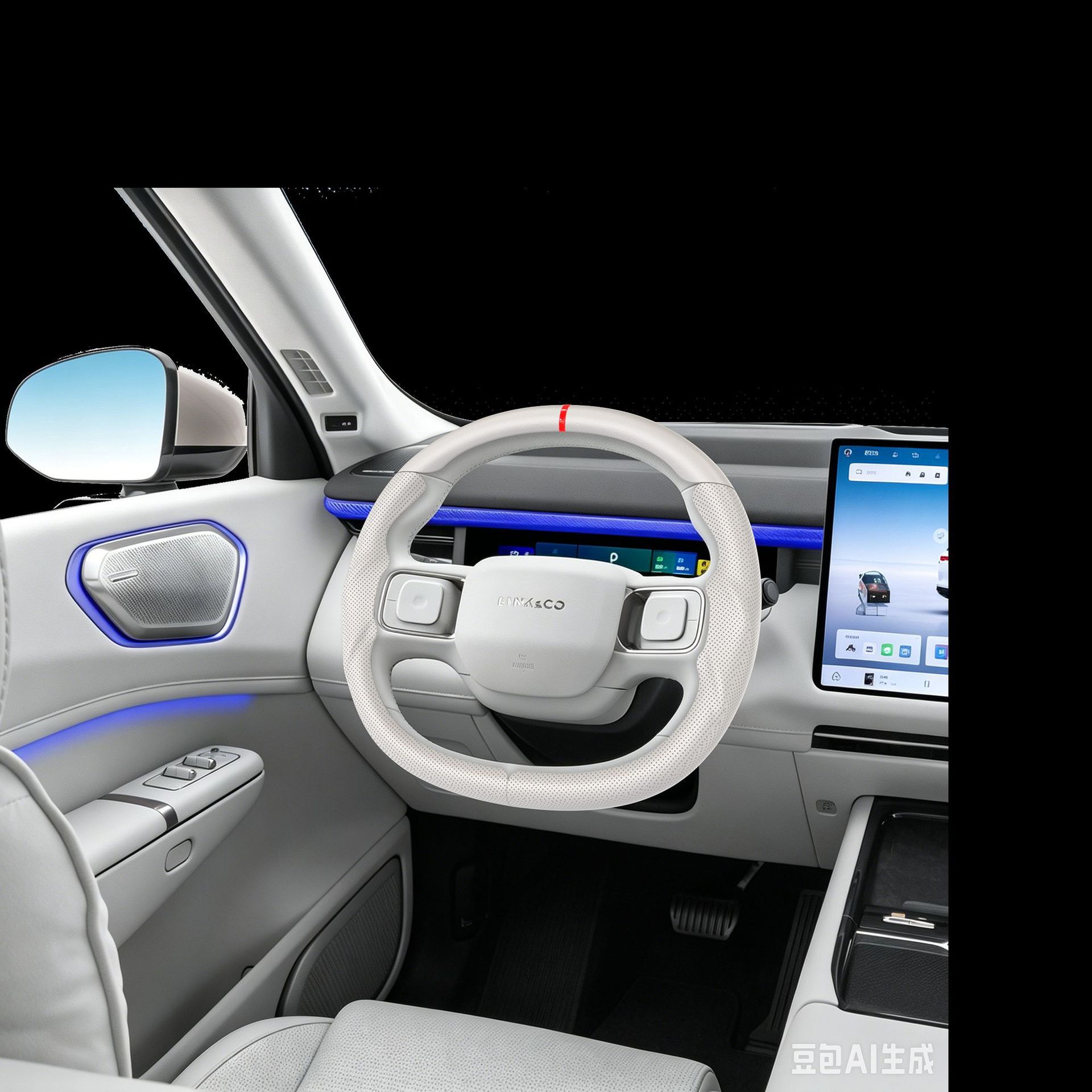 Suitable for Lynk & Co's specialized sporty steering wheel cover, full coverage, ultra-thin, non-slip, sweat-absorbing, car interior modification handle cover