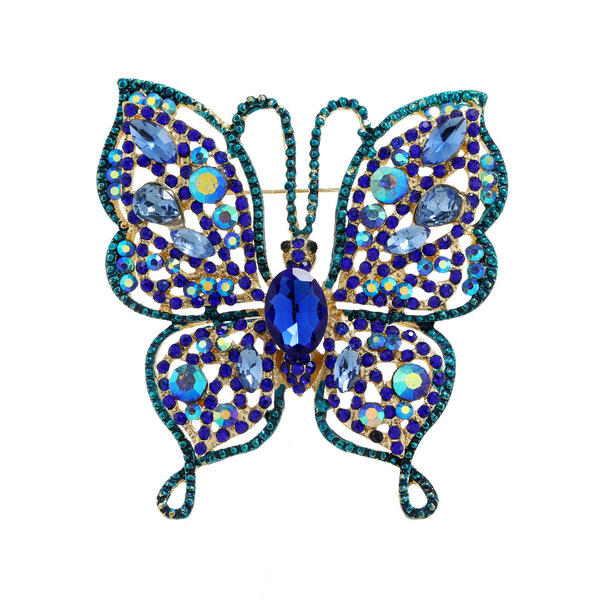Creative retro fashionable brooch with butterfly