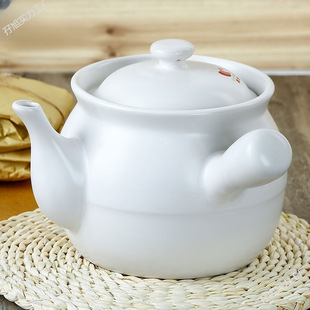 Traditional Ceramic Medicine Pot for Home Use, Suitable for Direct Fire, Vintage Style Medicine Boiling Jar for Cross-Border Trade