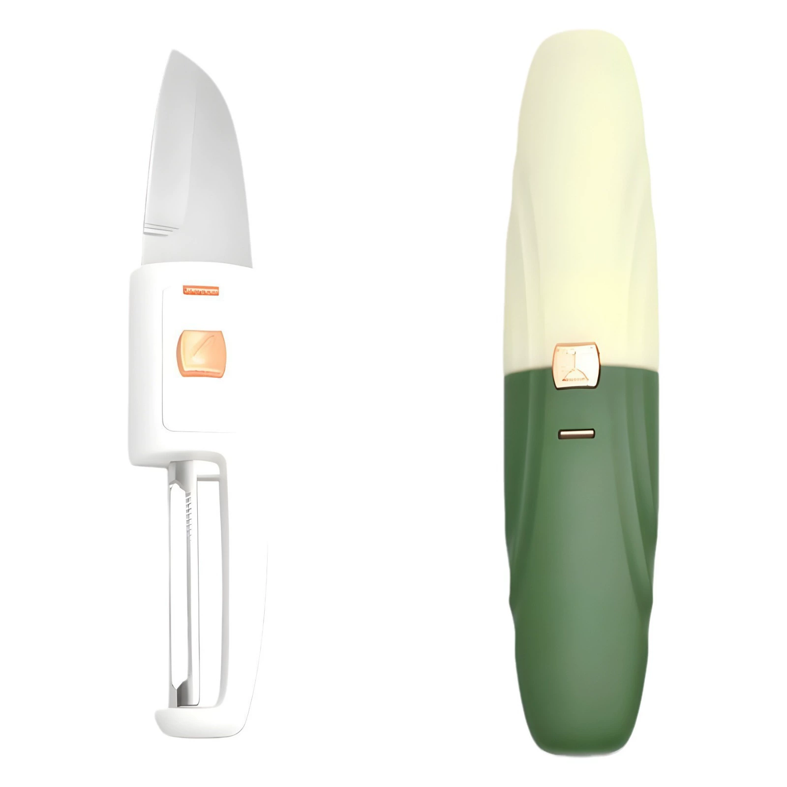 Stainless steel peeling knife Multifunctional two-in-one fruit knife peeler Kitchen household take-out melon planing combination