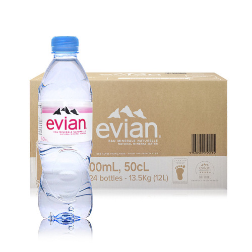 French original import beverage Evian natural weak alkaline mineral water wholesale full case hotel exclusive water