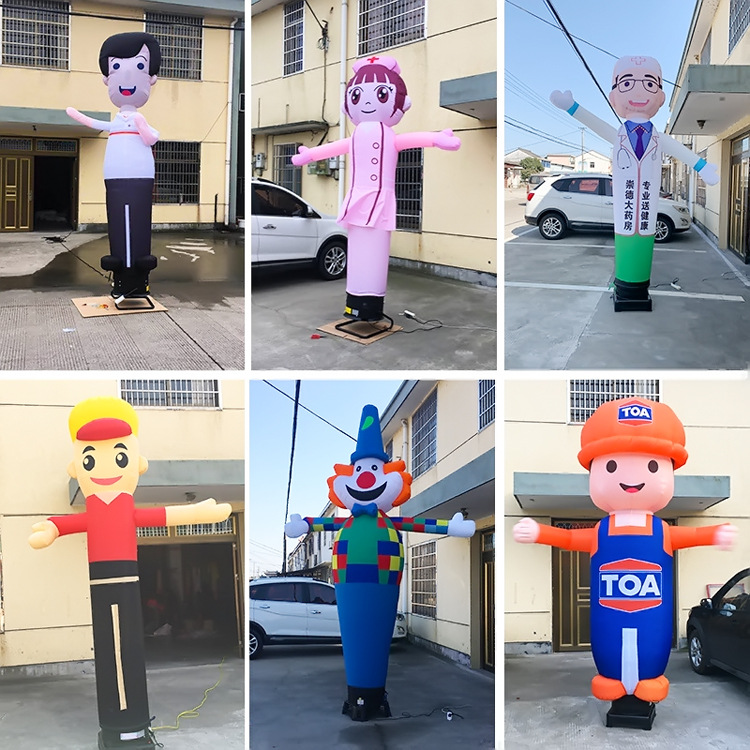 Estrella de baile aéreo inflable danza swing maniobra de dibujos animados modelo de aire centro comercial celebración guía modelo popular publicidad