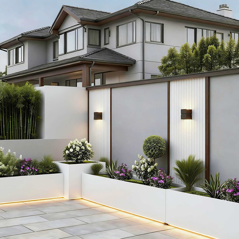 屋外ステンレス鋼フラワーボックスバルコニー植栽ボックス広場商業街長方形花壇鉄製完成品フラワーチャンネル