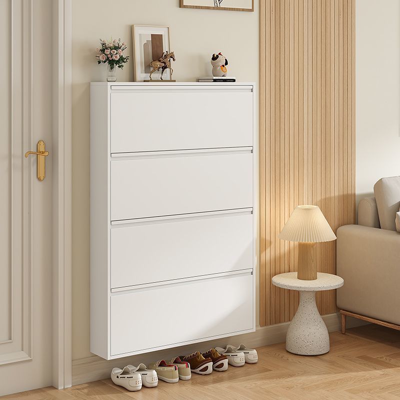 跨境轻奢高级感鞋柜家用翻斗鞋柜入户门小窄玄关柜钢制翻斗鞋柜