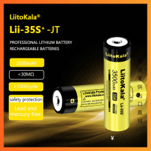 跨境专供LiitoKala Lii-35S-JT 尖头 18650 3500mah可充锂电池