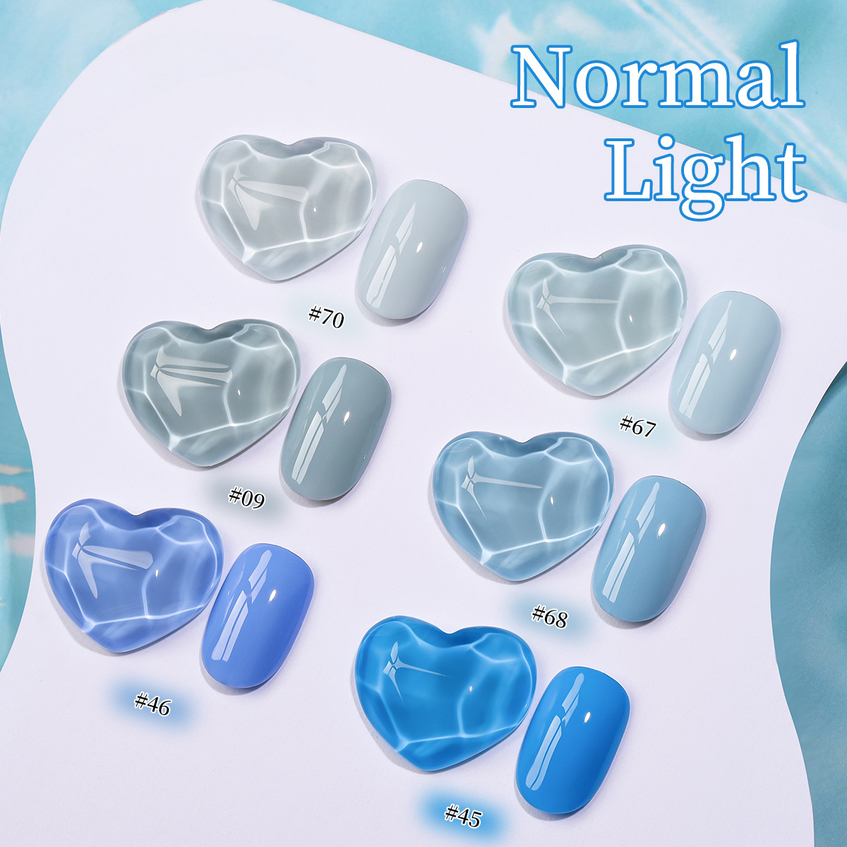 Azul puerto Clear Sky serie 2026 nueva crema azul mar azul manicura tienda especial