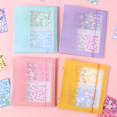 Korean style Guka card sleeve storage book transparent interstitial loose-leaf photo album postcard photo sticker storage book