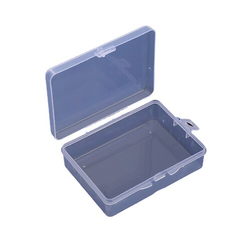 Square transparent plastic box hardware parts fishing gear packaging box PP empty box jewelry small card wearing armor storage box