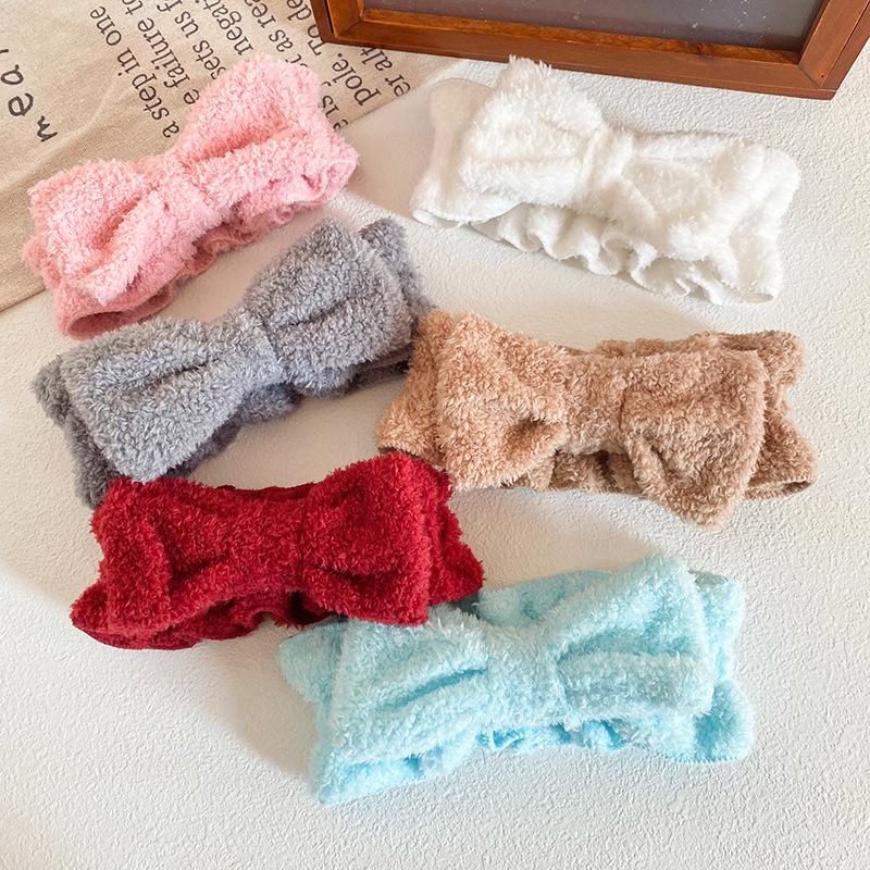 solid color headband for face washing