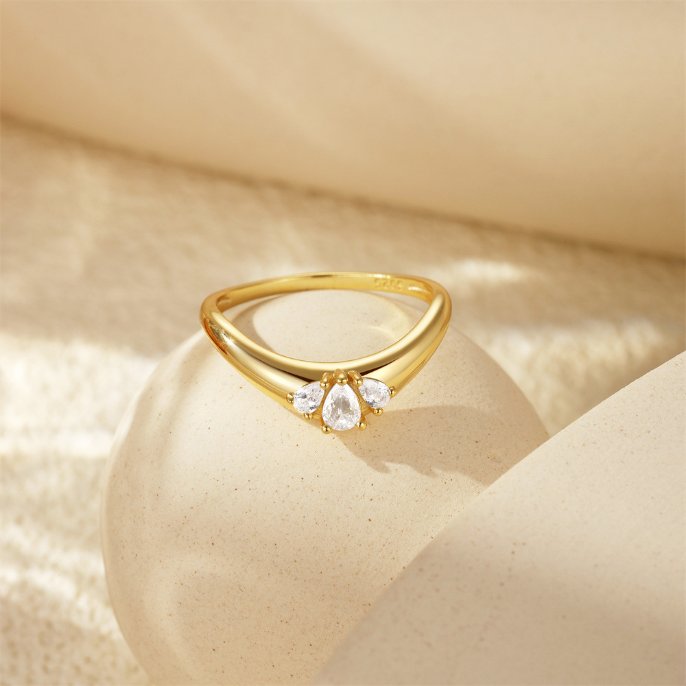 1g Weight Zircon Inlay Material Charm Rings, Rings Classification 7 Ring Size 1 Piece Quantity Wedding, Date, Engagement Occasion 925 Sterling Silver Material Cross, Star, Heart Shape Pattern All Seasons Season Women's Gender Inlay Design Simple Style Style Gold Color 925 Sterling Silver Zircon Cross Star Heart Shape Charm Rings Rings 925 Sterling Silver Rings 54