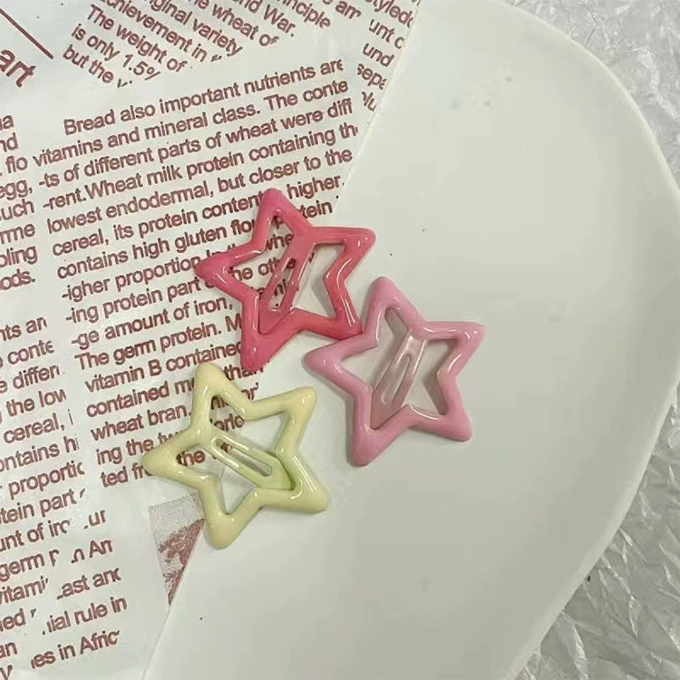 Заколки для волос (ассорти) звезд shape, многоцветные летние зажимы для волос, легкий вес 0.03 кг