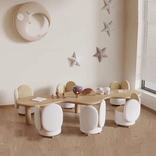 Children's Table Holding Set Kindergarten Toy Table Baby Learning Desk Writing Table Holding Multi-Functional Table Handmade Table