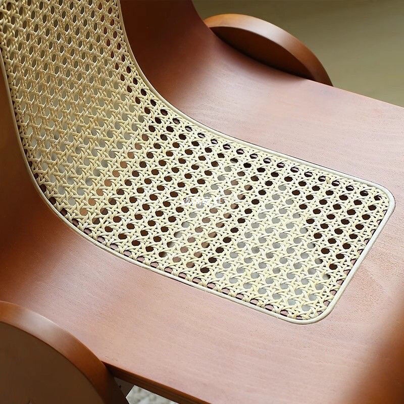 Diseñador medieval retro lujo ligero tela de caña dormitorio creativo de madera maciza silla de comedor nórdica estilo simple