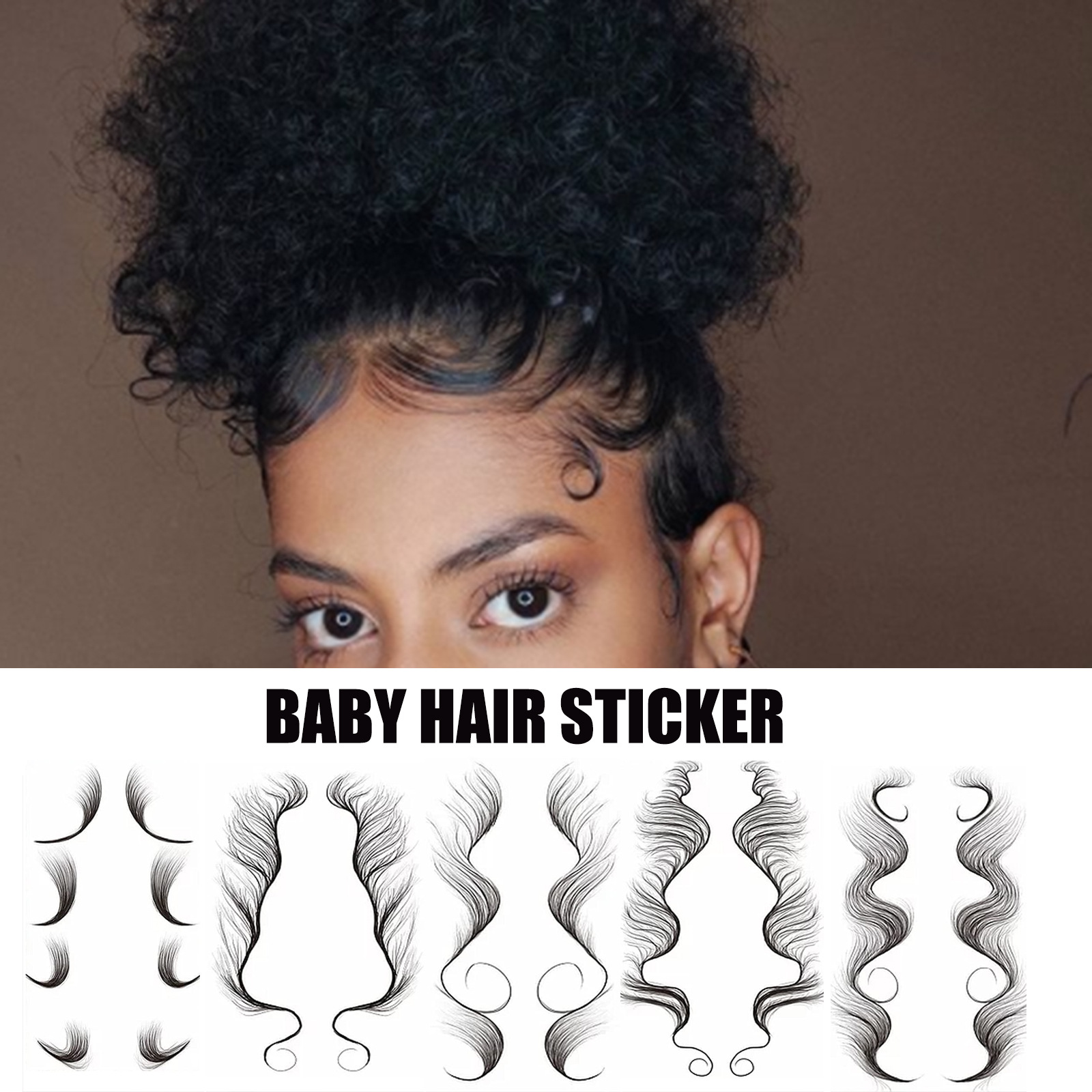 现货供应 半永久刘海纹身贴 头发纹身贴 baby hair edge tattoo|ms