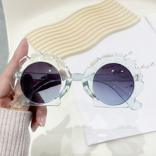 Children's New Shell Sunglasses, Cute Cartoon Style, Men and Women, Baby Boys and Girls, Sun Protection, UV Protection Sunglasses, Wholesale, Adorable