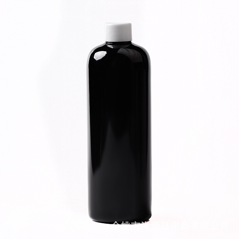 500mlの丸い肩の平肩に24歯の蓋のプラスチックの空の瓶の化粧品は空の瓶を分けて瓶を詰めます。|undefined
