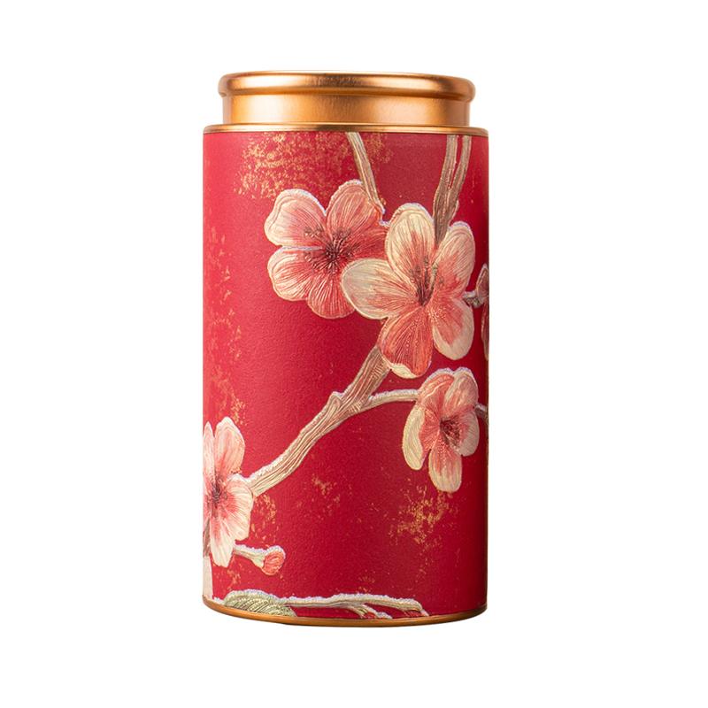 Guochao flores boutique de alta calidad jarra de té sellado té negro té verde Longjing sentido creativo de alta calidad pequeño portátil