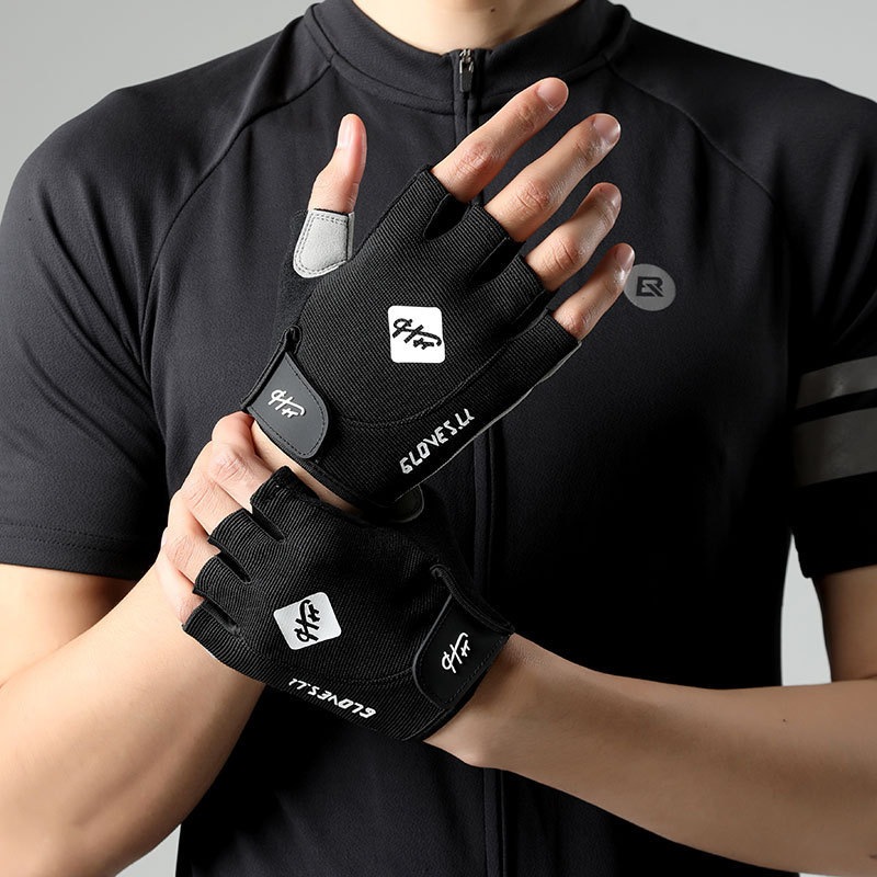 Deportes al aire libre para hombres y mujeres escaleras de tela fitness antideslizante transpirable ciclismo de dedo completo Frisbee resistente al desgaste guantes de bicicleta de pantalla táctil