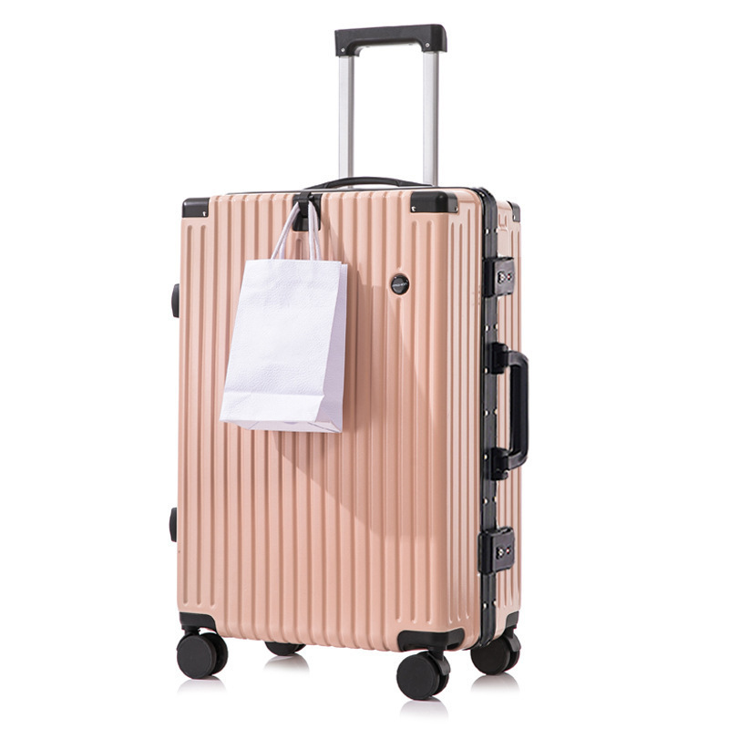 Marco de aluminio ins estudiantes masculinos y femeninos contraseña caja de tracción nueva maleta de rueda silenciosa universal maleta de viaje