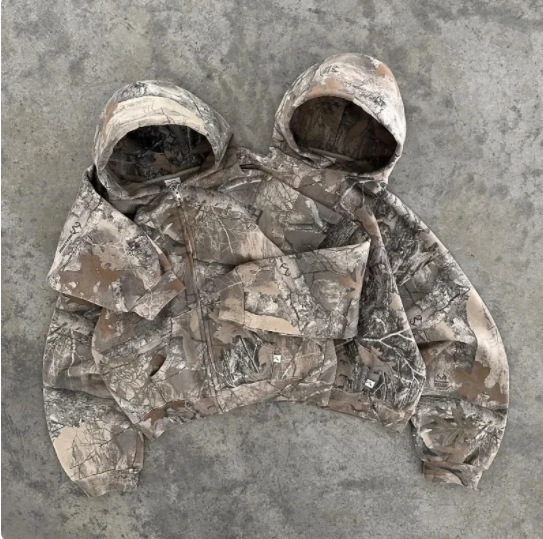 Cross-Border Spring Season Fleece-Lined American Retro Sweatshirt for Men, Loose-Fitting Niche Style, Zip-Up Hooded Outerwear, Cool Short-Sleeve Top