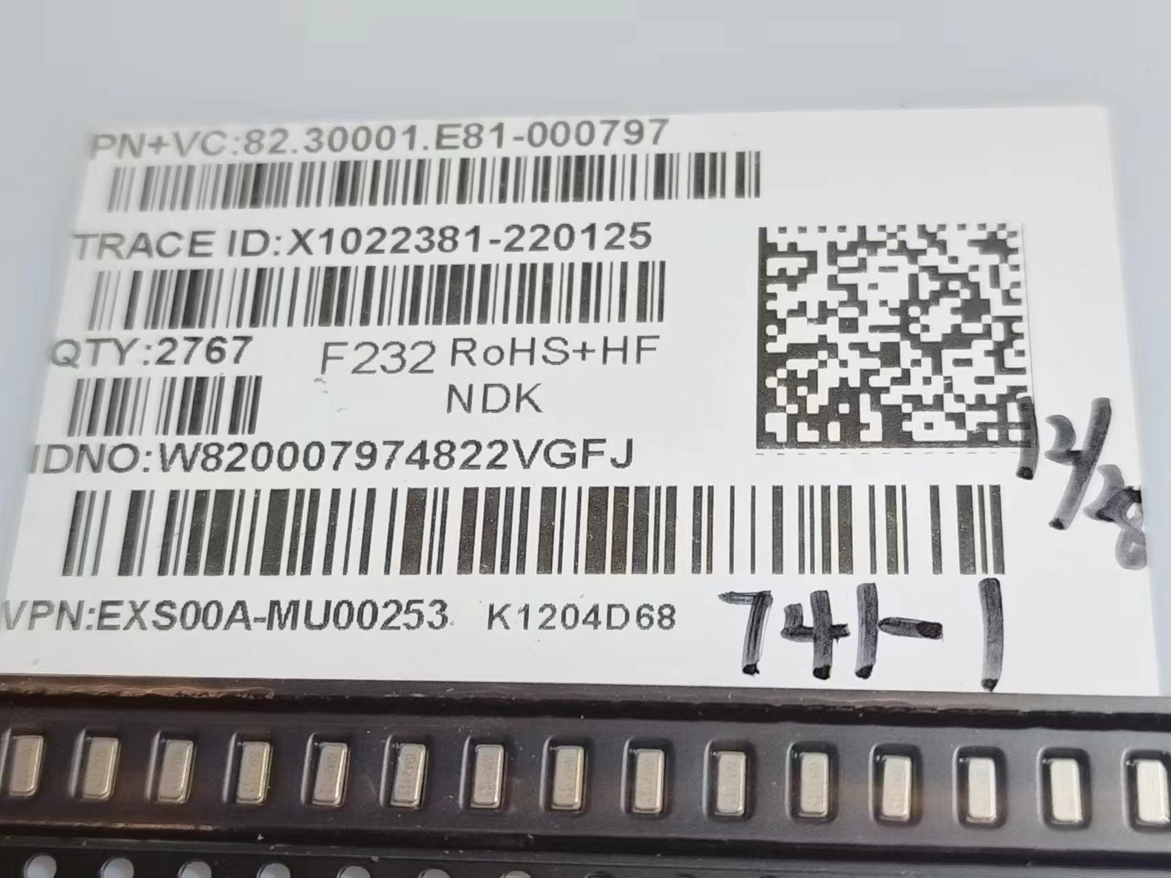 EXS00A-MU00253原装NDK石英贴片无源晶振-30℃至125℃ 3.5V-9.5V