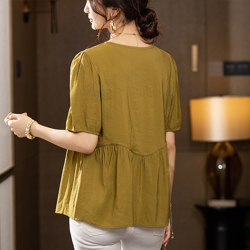 伸びない 夏  S-4XL 大きいサイズ トップス