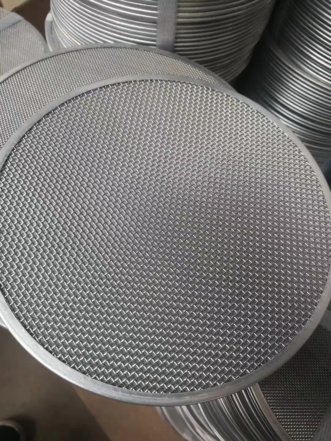 厂家直销 不锈钢304过滤网片 包边过滤网片 多层席型网片
