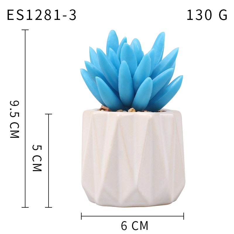 Pequeña ola al por mayor taza tipo simulación planta suculenta nórdico Muebles de Oficina Decoración fresca nuevo producto