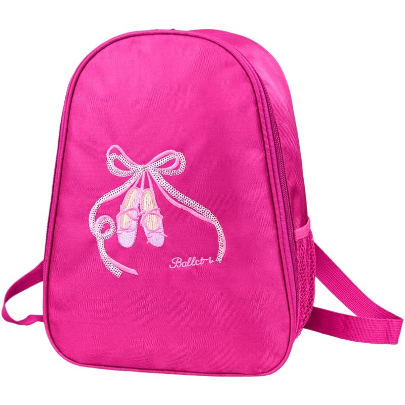 Bolsa de baile de los niños rendimiento niñas bordado zapatos bordado bolso de hombro de los niños mochila práctica Impresión de baile