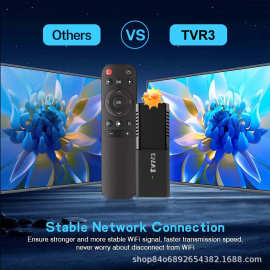 外贸智能数字网络机顶盒5G双频4K高清通用TVR3电视盒子tvbox