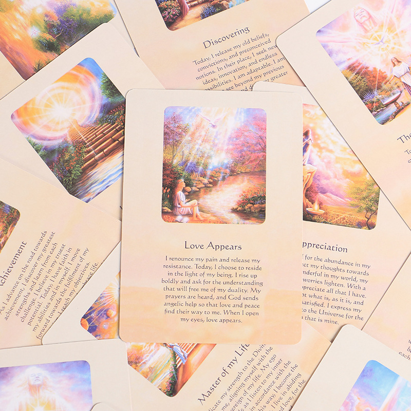 Cartas oráculo messages of life jogo de cartas para jogos de tabuleiro_voghion.com