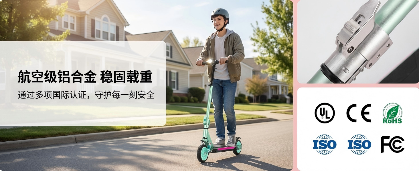 Rideker Factory 2026 Shock-Absorbing Foldable Electric Scooter with Long Battery Life for Commuting, Adult Mobility Device