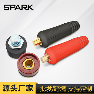 Welding Machine Welding Handle Line Quick Connector European Plug Socket Pure Copper Quick Plug Accessories Dkj10-25/35-50