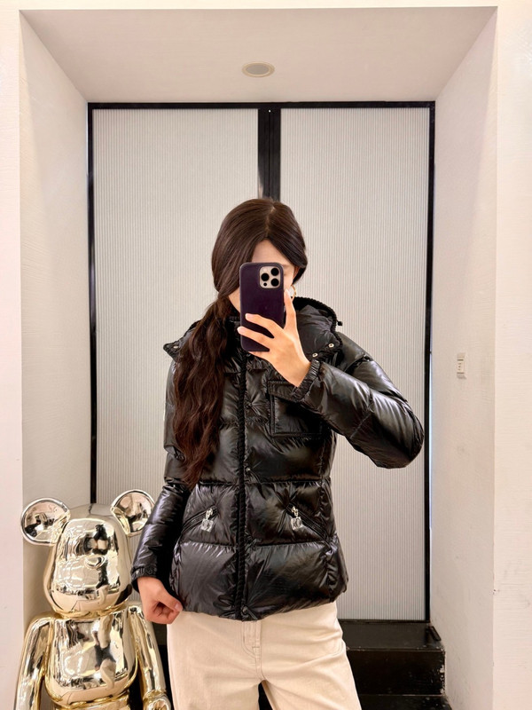 毒家高品质 M家25s新款亮面花蕾边设计女士高级时尚质感ins羽绒服|undefined