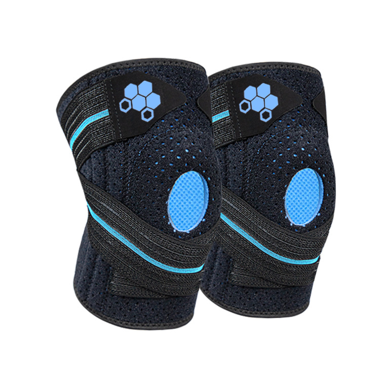 Equipo de protección deportes al aire libre rótula abierta silicona transpirable material de buceo primavera soporte presión rótula cubierta