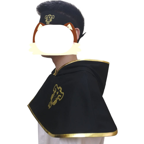 Black Five Leaf Clover cosplay costume Four Leaf Clover cape battle suit Asta cosplay Yuno cloak Unisex