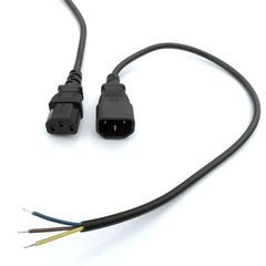 Adhesive TV power cord C13C14 pin tail pin tail public extension cord chassis server plug wire