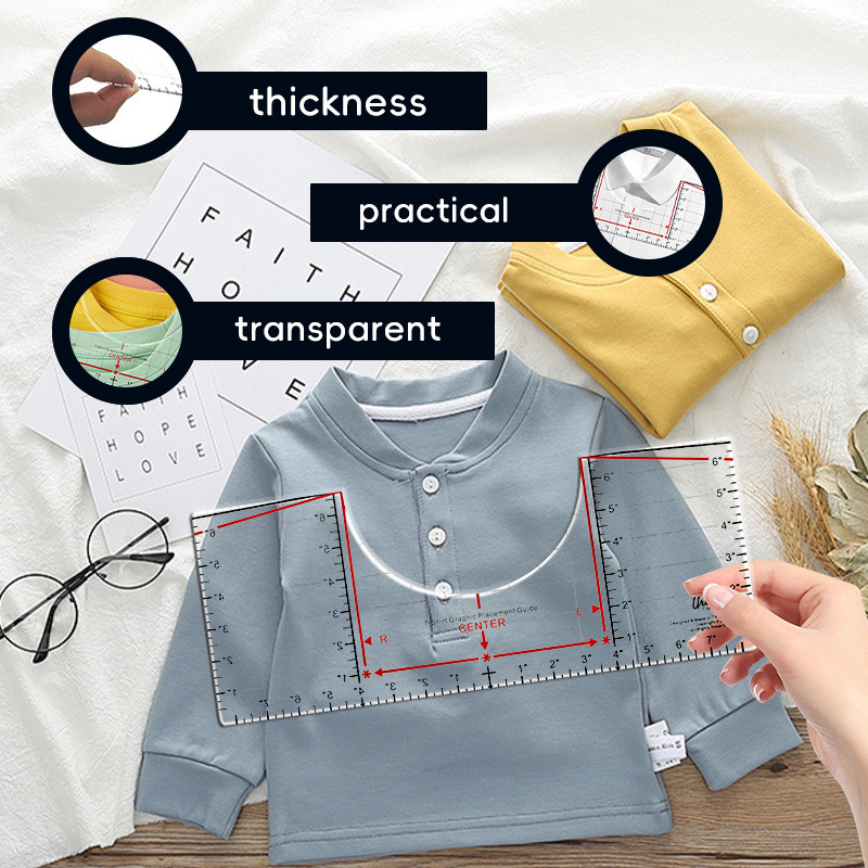 国境を越えた新製品Neckline measuring rオイラー襟元測定尺ガイド丸襟校正ツール|undefined