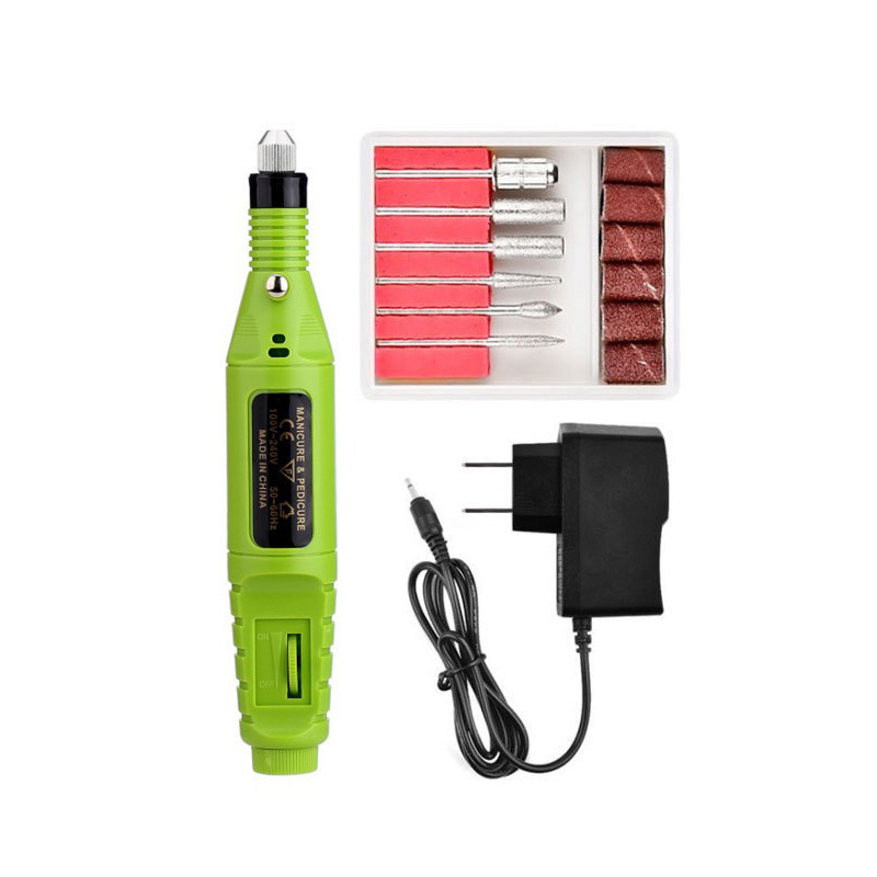 Máquina de pulido de uñas portátil USB tipo pluma herramienta de uñas eléctrica removedor de esmalte de uñas removedor de piel muerta transfronteriza