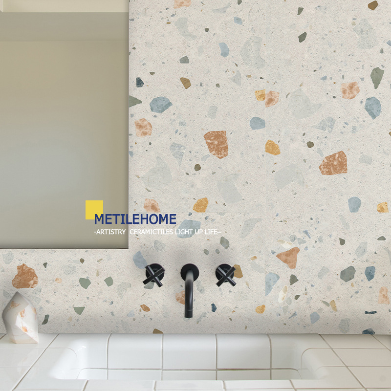 Beauty porcelain home internet celebrity color terrastone tile 600 bathroom bathroom non-slip matte large particle floor tile 1200 Beauty porcelain home internet celebrity color terrastone tile 600 bathroom bathroom non-slip matte large particle floor tile 1200