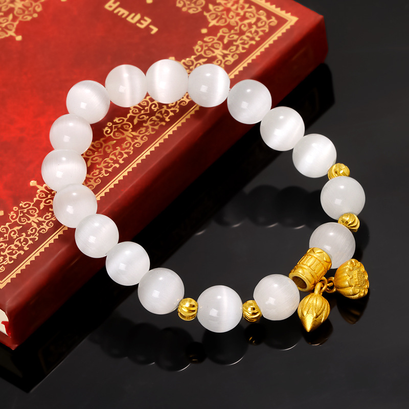 Nuevo oro plateado Lucky Lotus pulsera de esmalte de color, vintage pulsera de la suerte para las mujeres, al por mayor