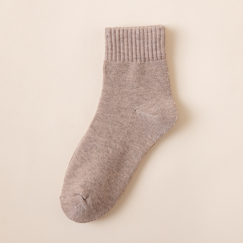 Calcetines de la mitad de la pantorrilla de las mujeres calcetines de invierno forrados de lana engrosada calcetines de Terry calcetines de piso cálido calcetines de toalla de mujer descuento del mercado al por mayor