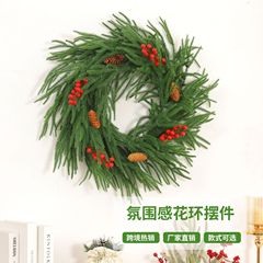 工場直販クリスマスガーランド 30-60 センチメートル装飾装飾品模擬ソフトゴム籐ガーランドクリスマス装飾用品