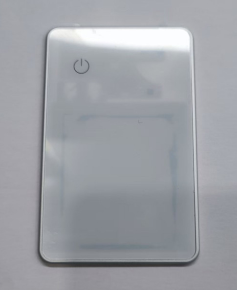 FindMy Tracker Wallet Tipo de tarjeta de vidrio Buscador anti-pérdida Mini localizador Adecuado para teléfonos Apple