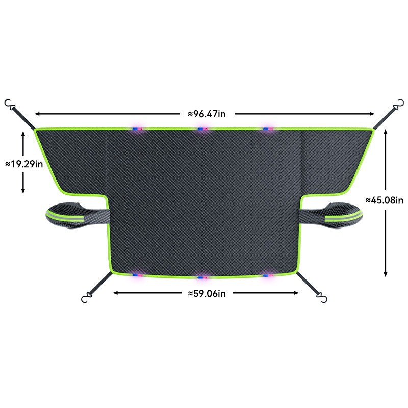 New car snow cover made of Oxford fabric, thickened winter car cover for frost protection and snow shielding, available for cross-border dropshipping