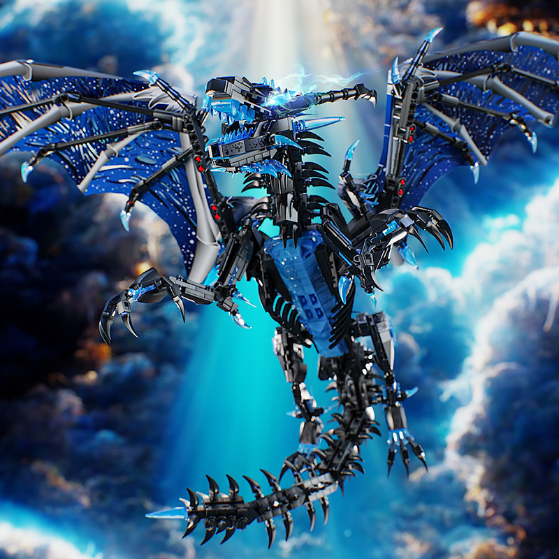 Leyi Building Block 68258 Ice Fire Dragon Juguetes para niños Regalos en caja grande Regalos para niños y niñas al por mayor Caja de regalo de supermercado