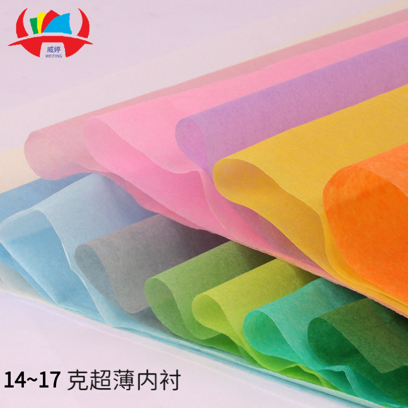 Papel perlado de color de 17g en stock para relleno de ropa, papel de calco grueso, papel fino semitransparente, blanco.